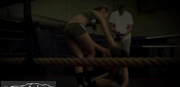  Wrestling european lesbians enjoy stretching